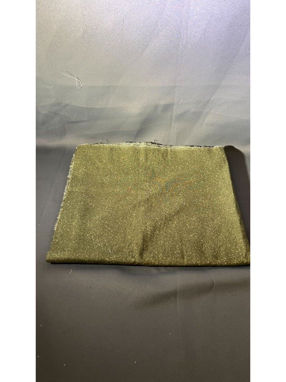2 yds Metallic Green Sparkle Fabric With Subtle Speckled Details